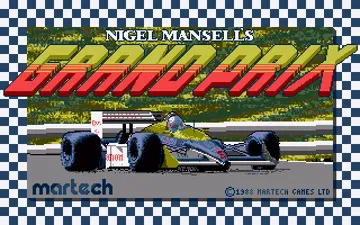 Nigel Mansell's Grand Prix screen shot title